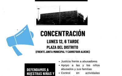 Concentración en Aluche para reclamar más seguridad en los colegios